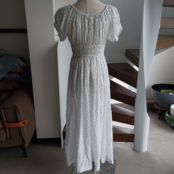 Doen Siena Shirred Floral Print Maxi Dress - Picture 5 of 10